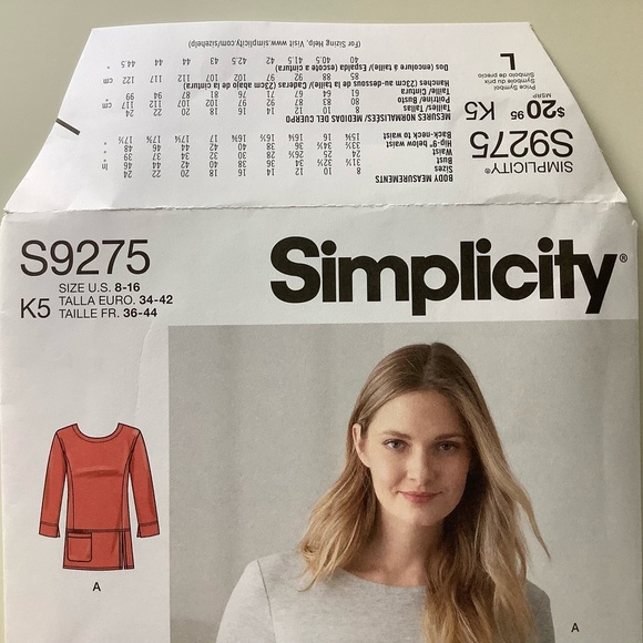 Simplicity S9275 Sewing Pattern - Picture 2 of 6
